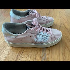GOLDEN GOOSE HI ARAR METALLIC STAR SNEAKERS 39